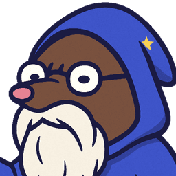 Moleses, the Voter Guider's nearly blind mole wizard mascot, squinting through thick glasses