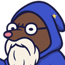 Moleses, the Voter Guider's nearly blind mole wizard mascot, squinting through thick glasses